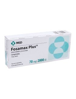 Fosamax Plus 70 mg/ 2800 UI Caja Con 4 Comprimidos