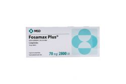 Fosamax Plus 70 mg/ 2800 UI Caja Con 4 Comprimidos