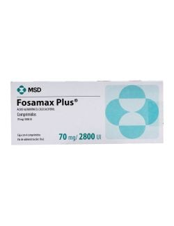 Fosamax Plus 70 mg/ 2800 UI Caja Con 4 Comprimidos