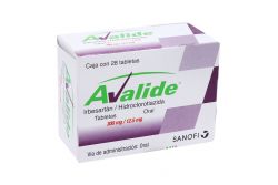 Avalide 300 mg /12.5 mg Caja Con 28 Tabletas