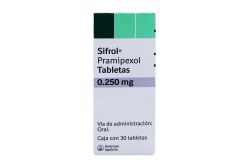 Sifrol 0.250 mg Caja Con 30 Tabletas