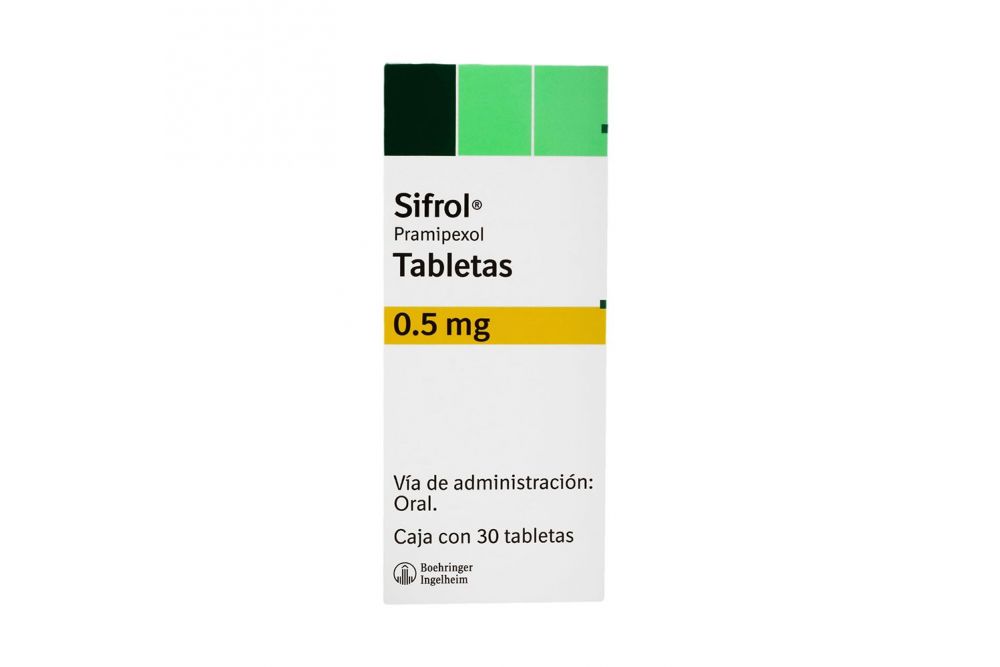Sifrol 0.5 mg Caja Con 30 Tabletas