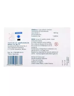 Regivas 400 mg Caja Con 20 Tabletas Recubiertas