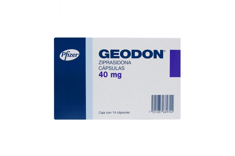 Geodon 40 mg Caja Con 14 Cápsulas