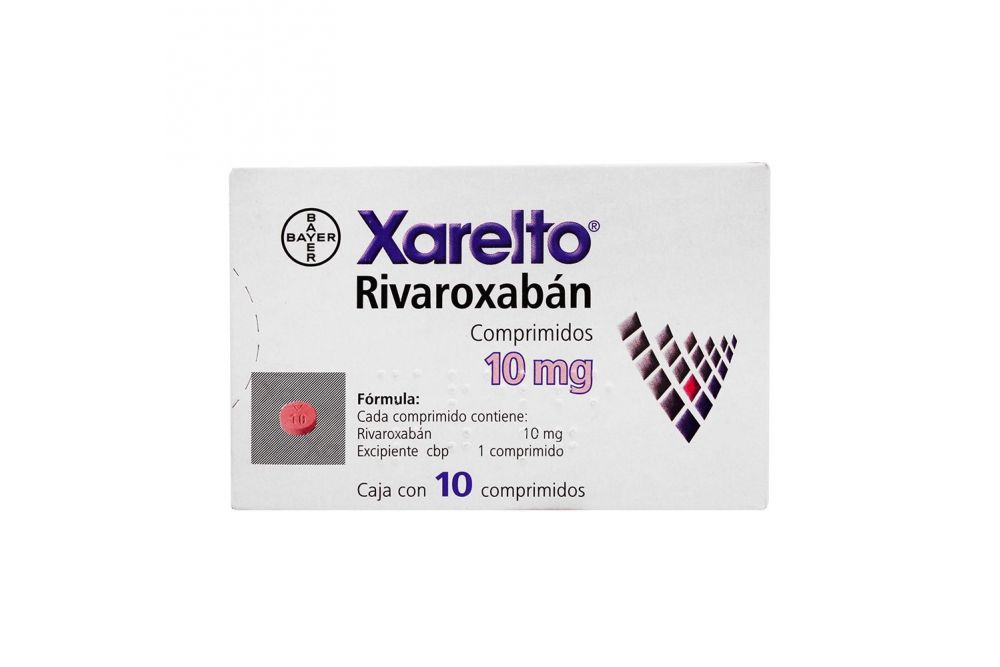 Xarelto 10 mg Caja con 10 Comprimidos