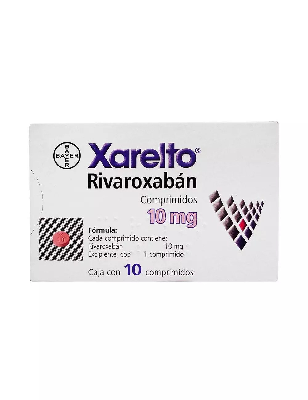 Xarelto® 10 mg (Rivaroxabán) | 10 Comprimidos | BAYER