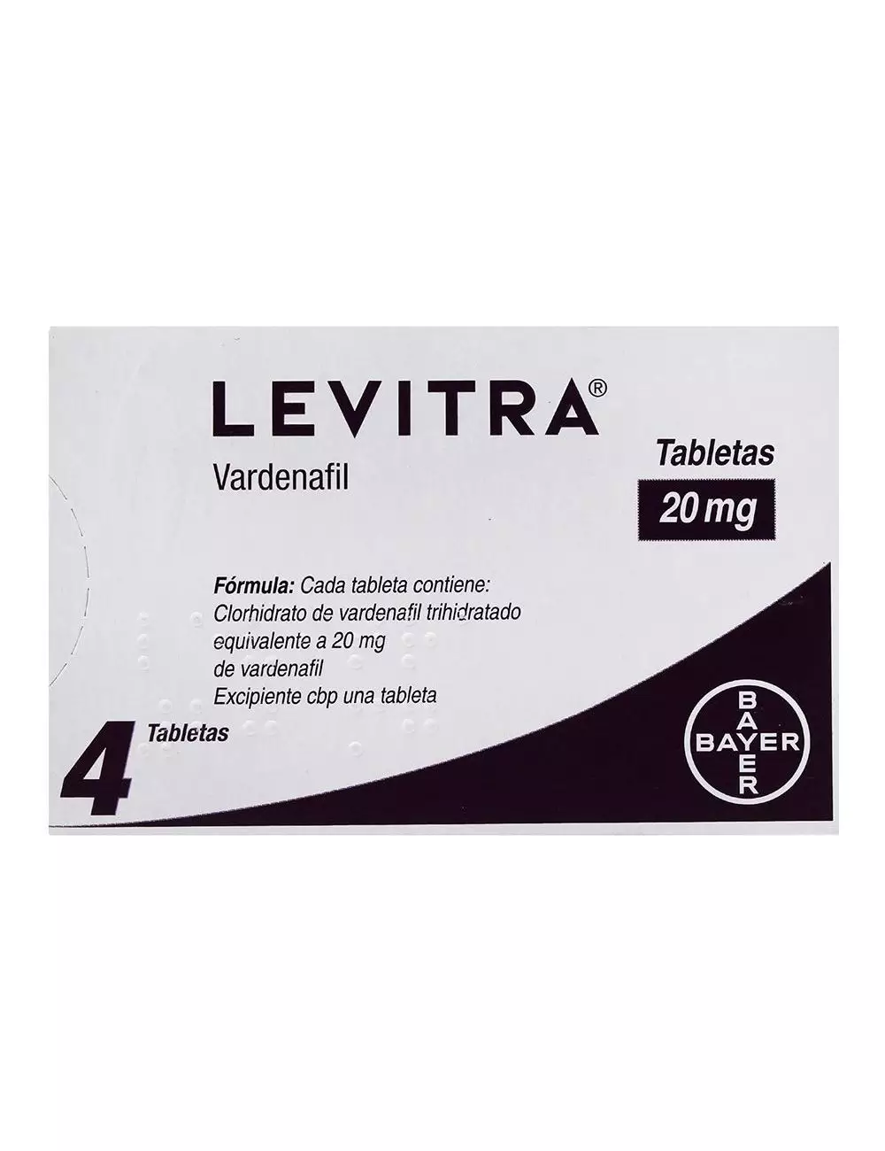 Levitra 20 mg Caja Con 4 Tabletas