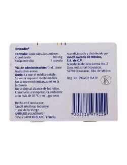 Oroxadin® 100 mg (Ciprofibrato) - 30 Cápsulas | Sanofi