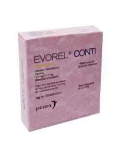 Evorel Conti Caja Con 8 Parches De Matriz Activa De Liberación Controlada