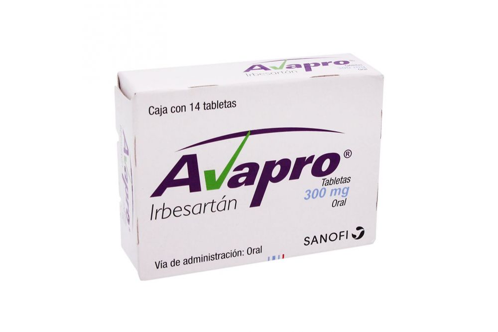 Avapro 300 mg Caja Con 14 Tabletas