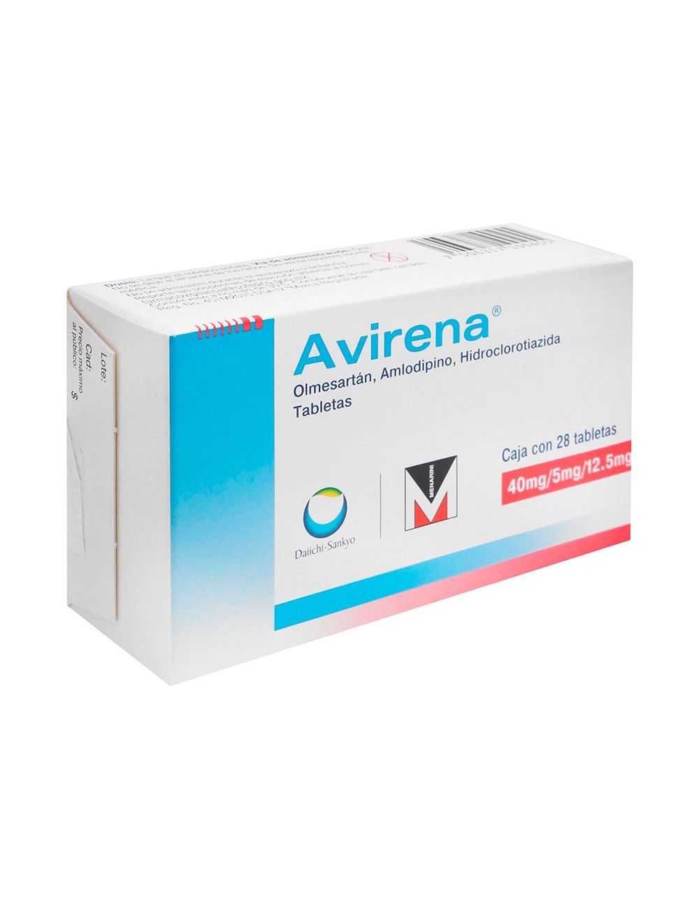 Avirena 40 mg / 5 mg / 12.5 mg Caja Con 28 Tabletas Avirena 40 mg / 5 mg / 12.5 mg Caja Con 28 Tabletas