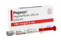 Pegasys Solución 180 mcg/0.5 mL Caja Con 1 Jeringa precargada - Rx3