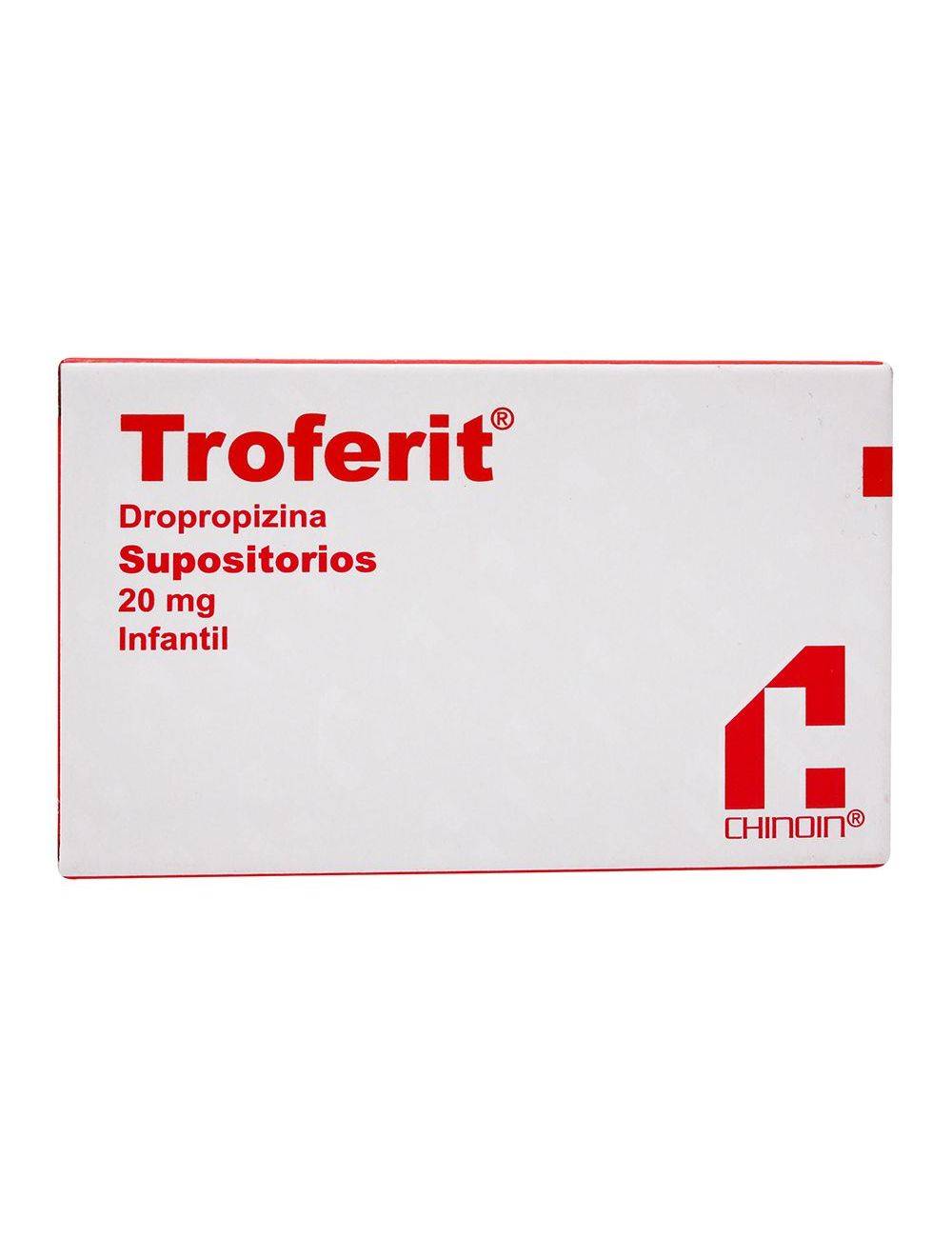 Troferit Infantil 20 mg Caja Con 8 Supositorios