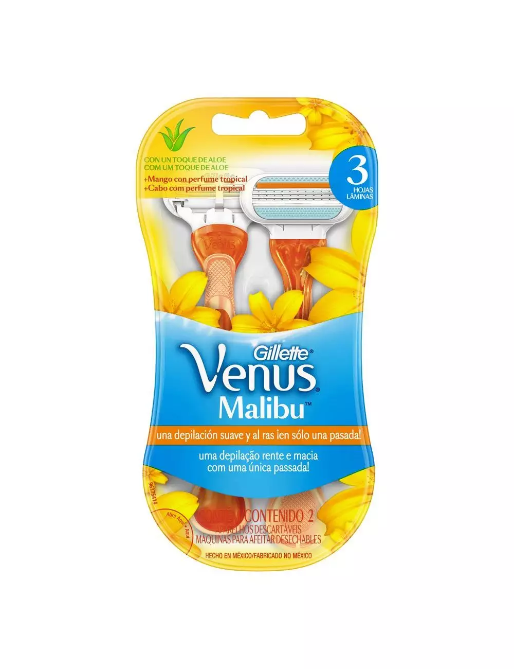 MAQUINA GILLETTE VENUS MALIBU DESECHABLE