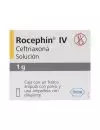 Rocephin IV 1g Caja Con Frasco Ámpula Con Polvo Y Ampolleta Con Diluyente - RX2