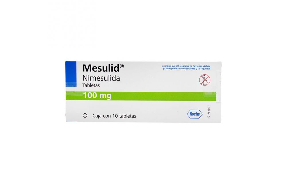 Mesulid 100 mg Caja Con 10 Tabletas