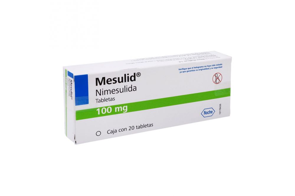 Mesulid 100 mg Caja Con 20 Tabletas