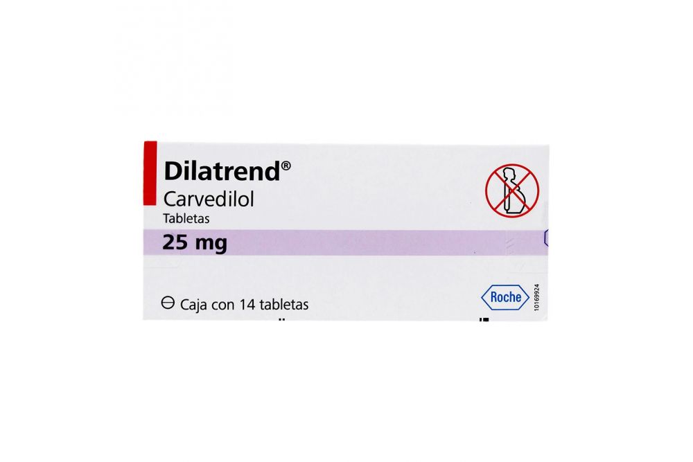 Dilatrend 25 mg Caja Con 14 Tabletas