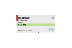 Dilatrend 6.25 mg Caja Con 14 Tabletas