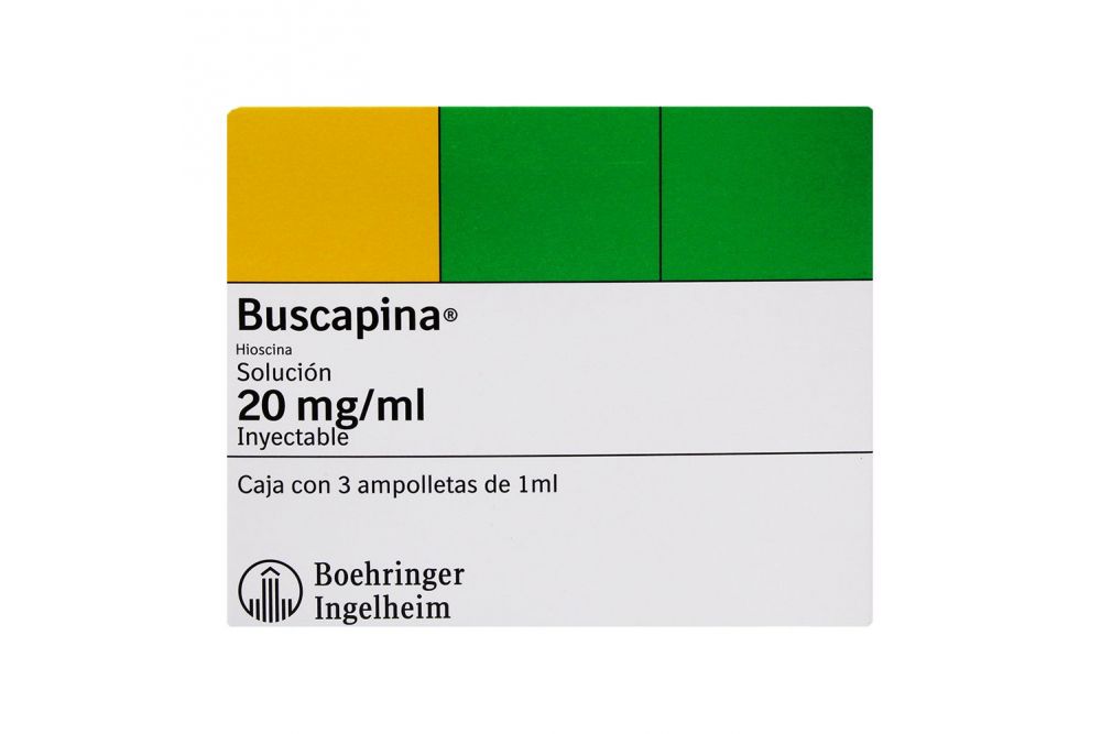 Buscapina 20 mg / mL Caja Con 3 Ampolletas De 1 mL