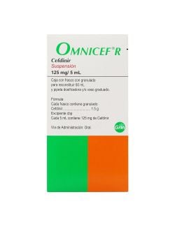 Omnicef R Suspensión 125 mg / 5 mL Caja Con Frasco Con Granulado Con 60 mL