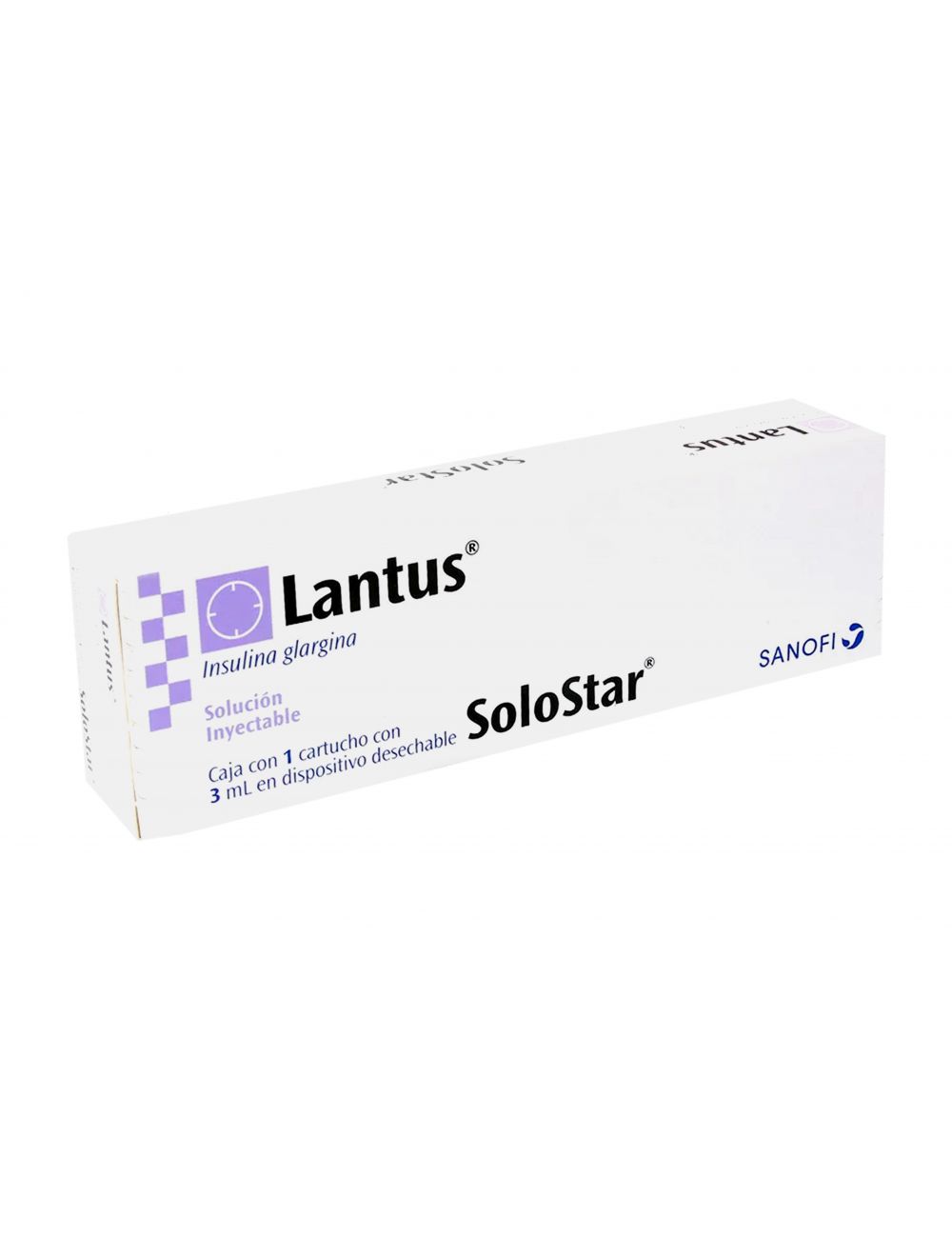 Lantus 100 U.I Caja Con 1 Cartucho Con 3 mL RX3