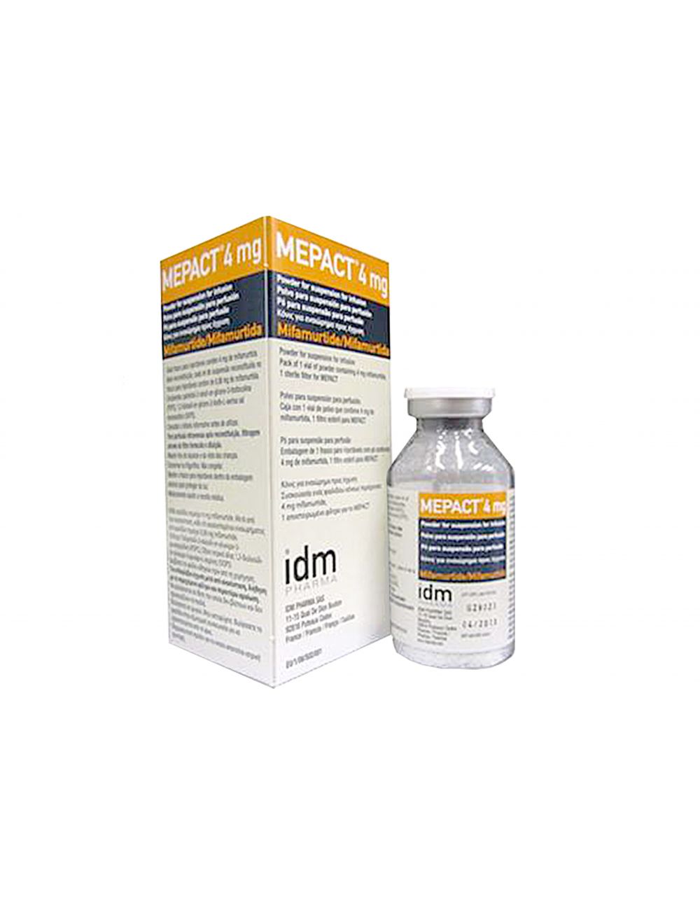 Mepact® (Mifamurtida) 4 mg - Frasco Ámpula con Polvo y Filtro Estéril - Takeda -  RX3
