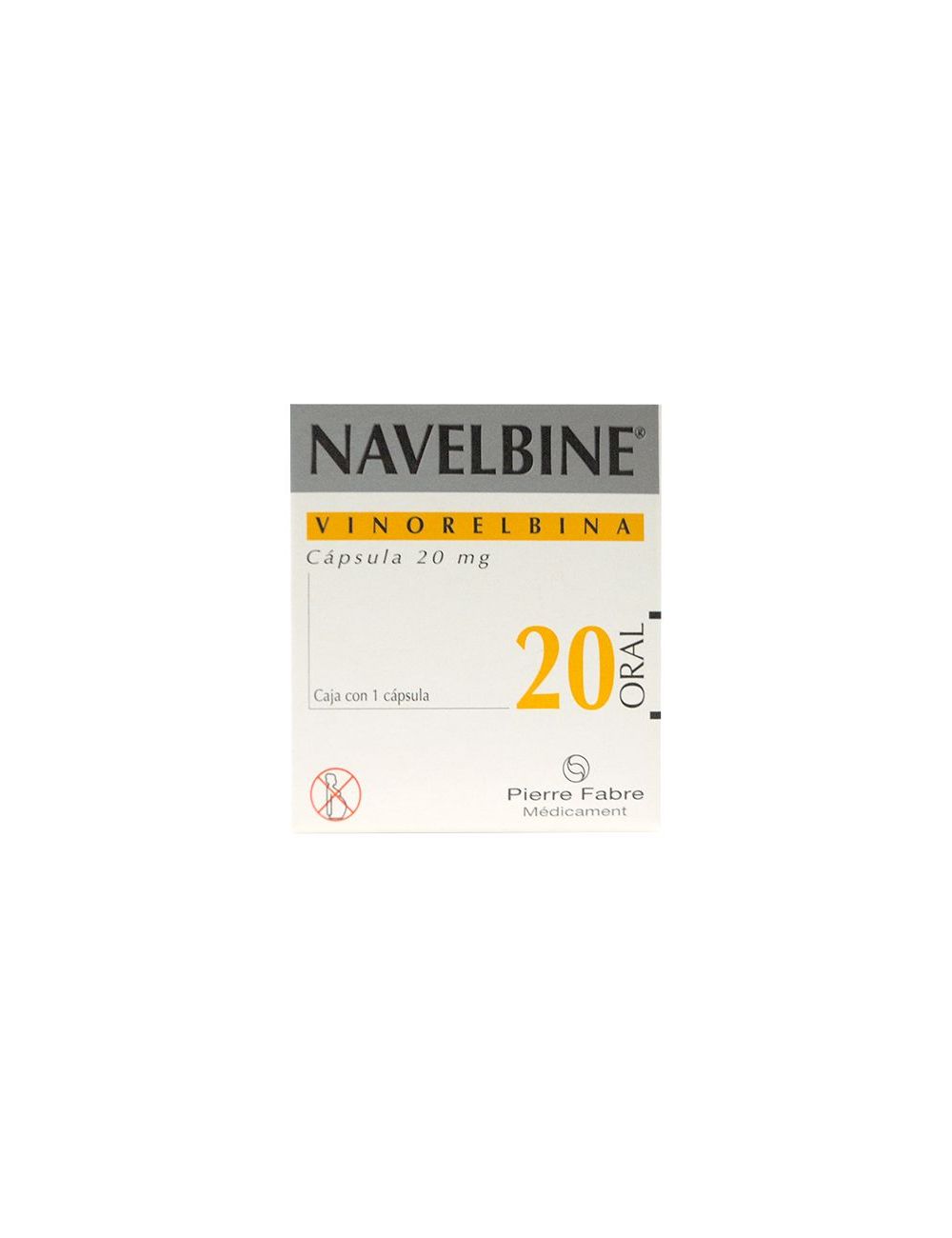 NAVELBINE® 20 mg (Vinorelbina) - 1 Cápsula - Pierre Fabre RX3