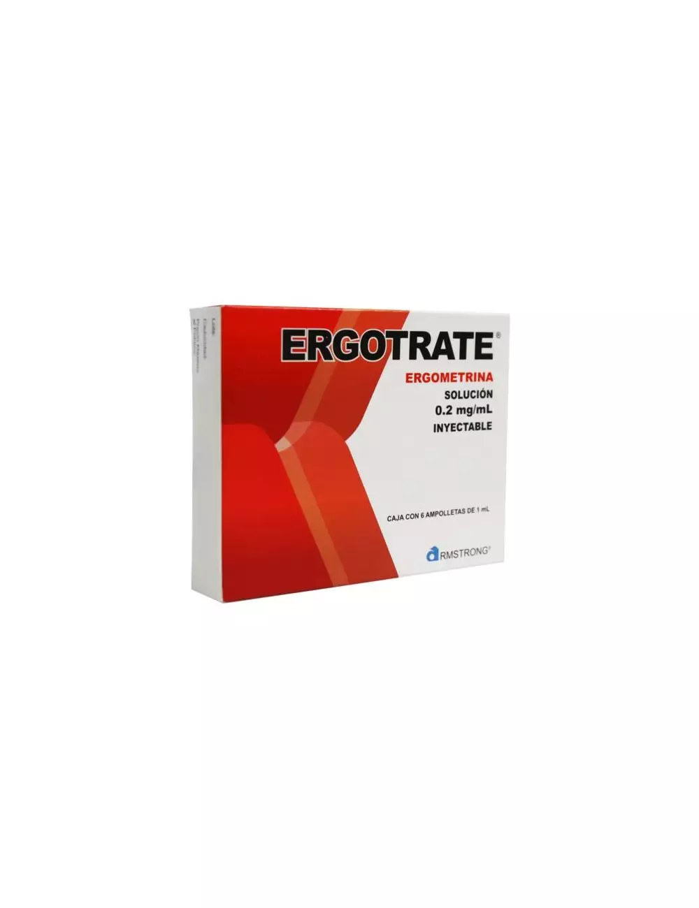 Ergotrate 0.2 mg / mL Caja Con 6 Ampolletas de 1 mL - RX1- RX3