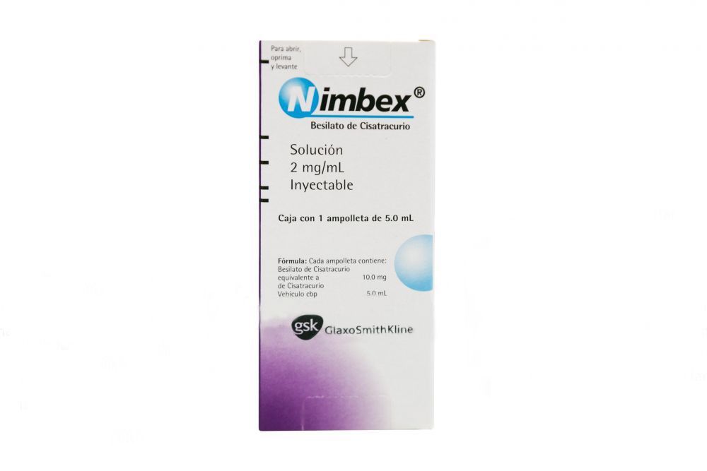 Nimbex 2 mg/mL Caja Con 1 Ampolleta RX3