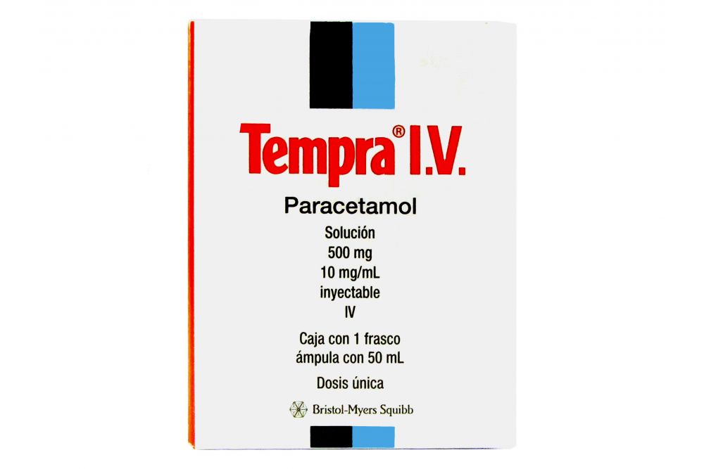 Tempra I.V 500 mg/10mg/mL Caja Con 1 Frasco Ámpula Con 50 mL
