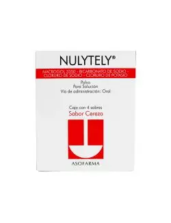 Nulytely® - 4 sobres sabor cereza (Macrogol 3350 + electrolitos) - Asofarma