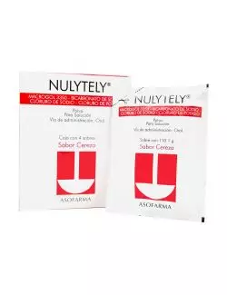 Nulytely® - 4 sobres sabor cereza (Macrogol 3350 + electrolitos) - Asofarma