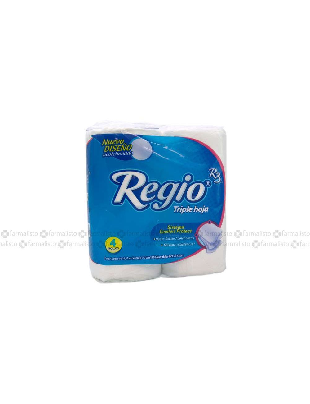 Papel Triple Hoja R3 Paquete Con 4 Rollo