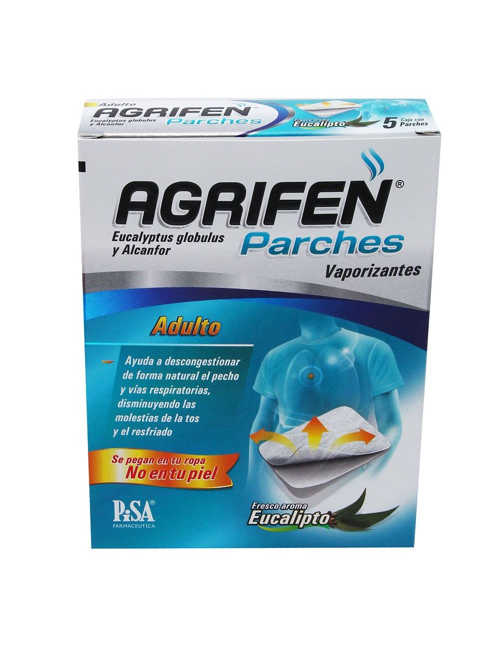 Agrifen Parches Adulto Caja Con 5 Parches Agrifen Parches Adulto Caja Con 5 Parches