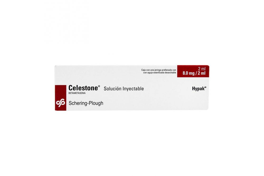 Celestone Solución Inyectable 8 mg Caja Con Jeringa Prellenada Con 2 mL