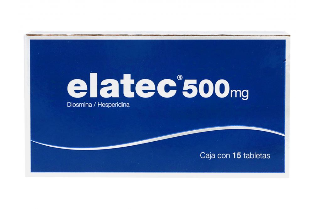 Elatec 500 mg Caja con 15 Tabletas