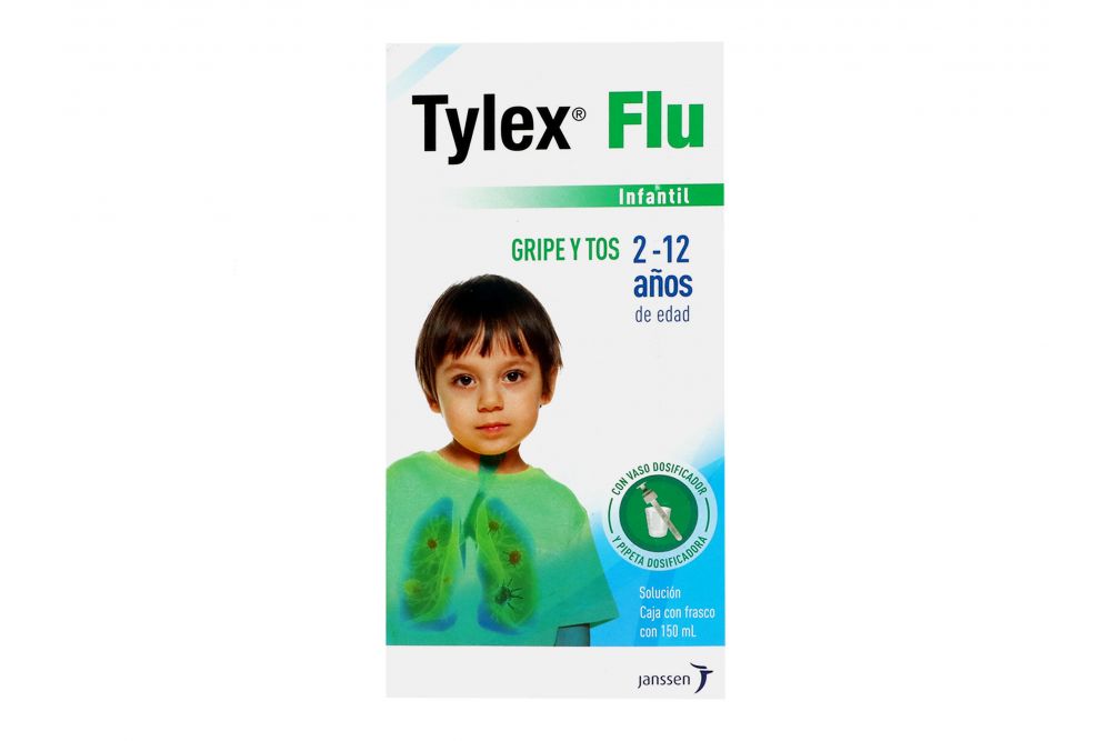 Tylex Flu 500 mg Solución Caja Con Frasco Con 150 mL