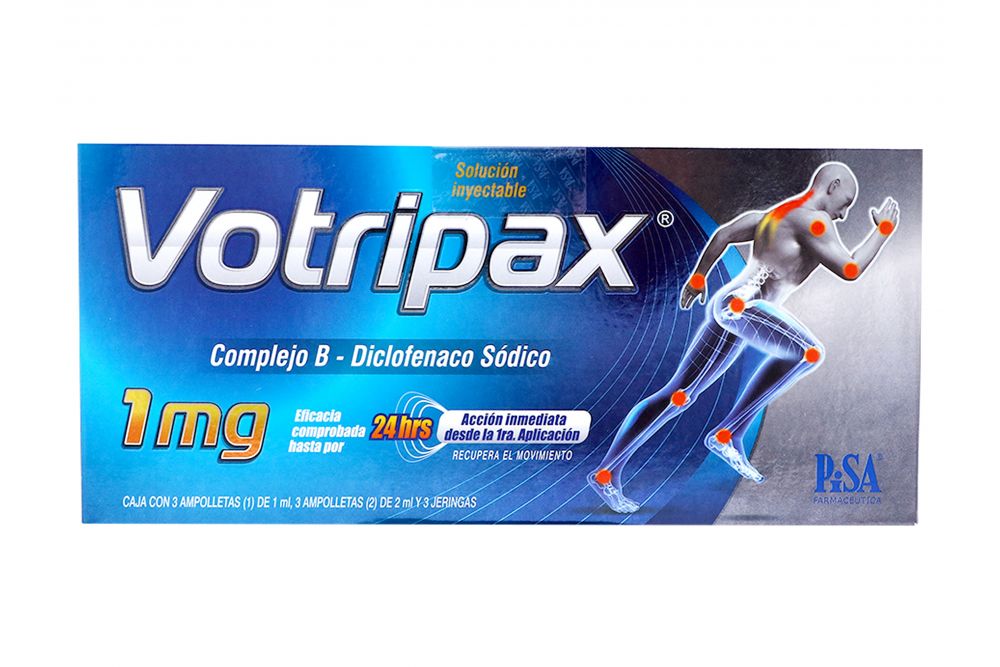 Votripax 1 mg Caja Con 3 Ampolletas