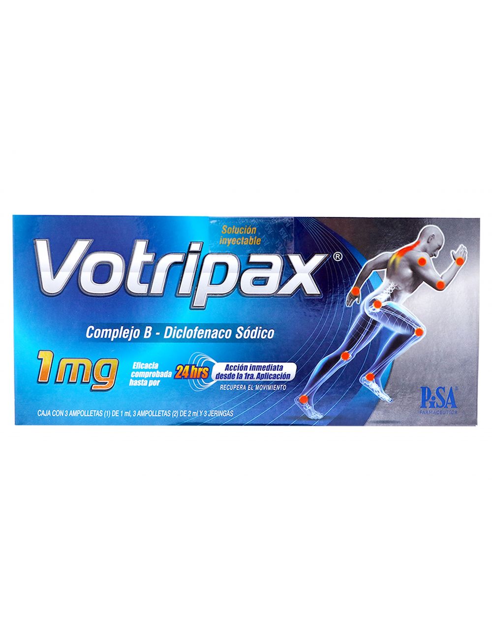 Votripax 1 mg Caja Con 3 Ampolletas