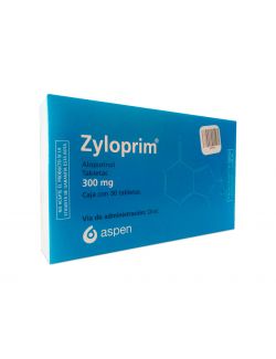 Zyloprim® 300 mg (Alopurinol) - 30 Tabletas - Aspen