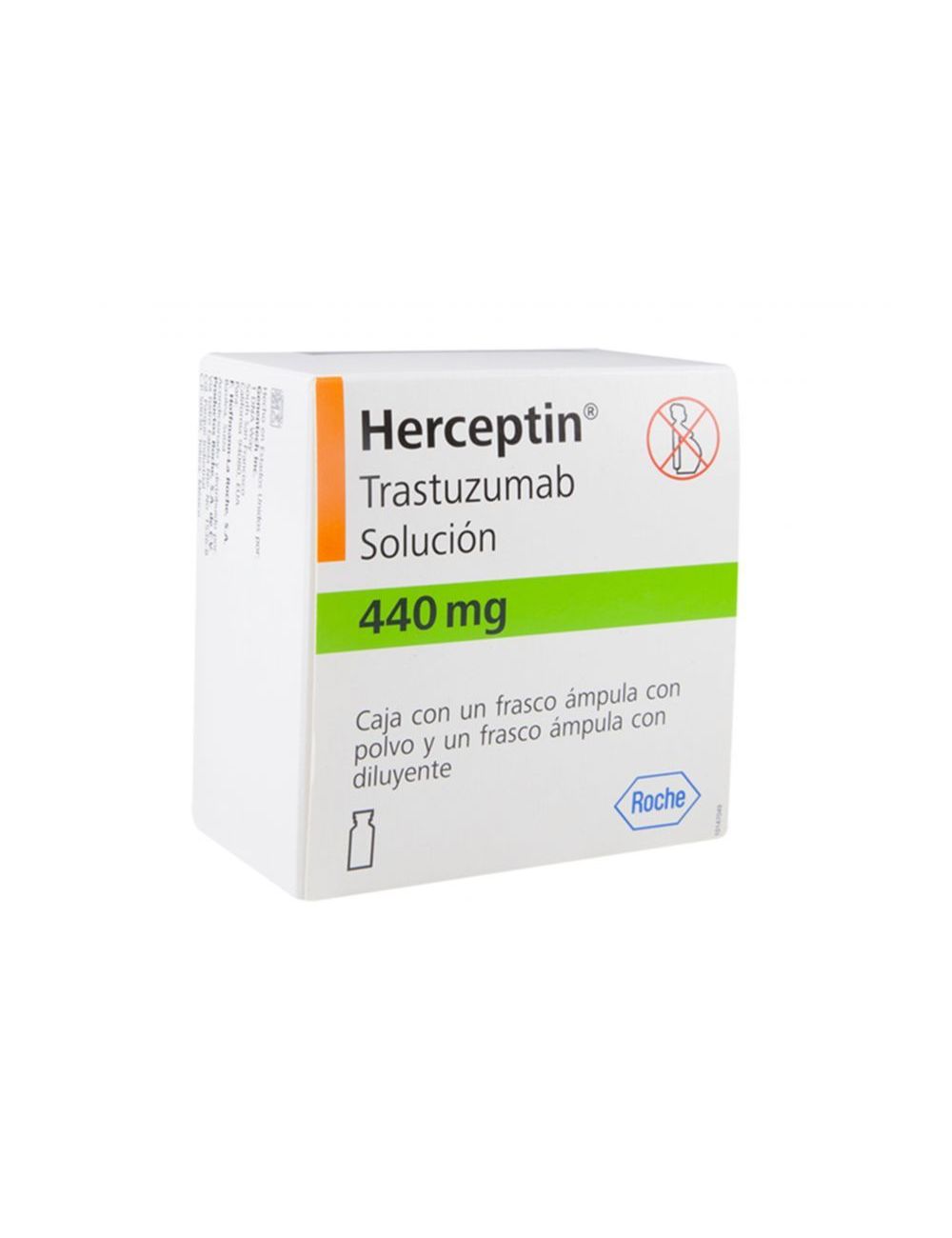 Herceptin® 440 mg (Trastuzumab) - Frasco con Polvo y Diluyente - Laboratorio Roche - RX3