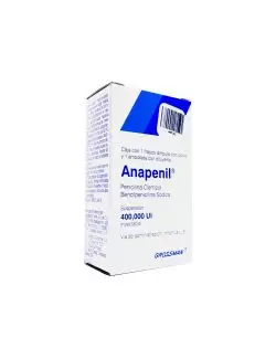 Anapenil 400,000 UI Caja Con Frasco Ámpula y Una Ampolleta - RX2