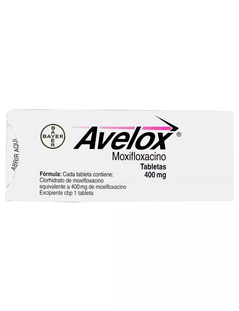 Avelox 400 mg Caja Con 5 Tabletas -RX2