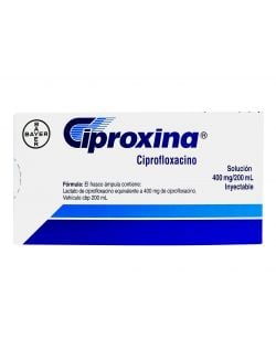 Ciproxina® 400 mg/200 ml (Ciprofloxacino) - 1 frasco ámpula - Bayer -RX2