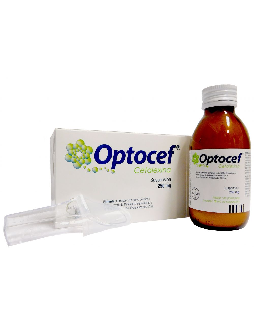 Optocef 250 mg Frasco Con Polvo Para Preparar 75 mL De Suspensión RX2