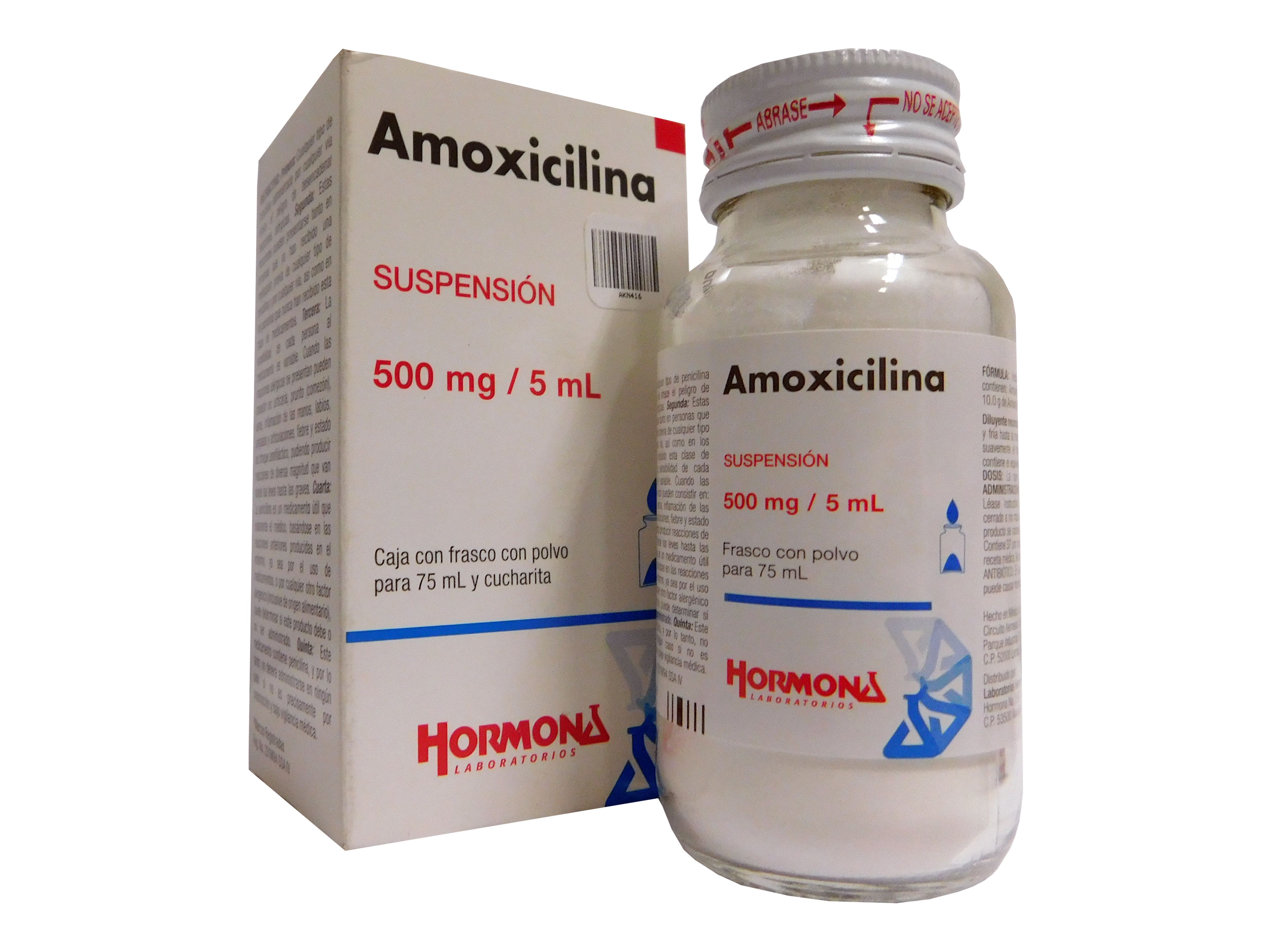 Precio Amoxicilina suspensión 500 mg/5 ml 75 ml | Farmalisto MX