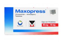 Maxopress 40 mg/10 mg Caja Con 14 Tabletas