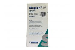Megion I.V 500 mg Solución Inyectable Con 1 Frasco Ámpula –RX2