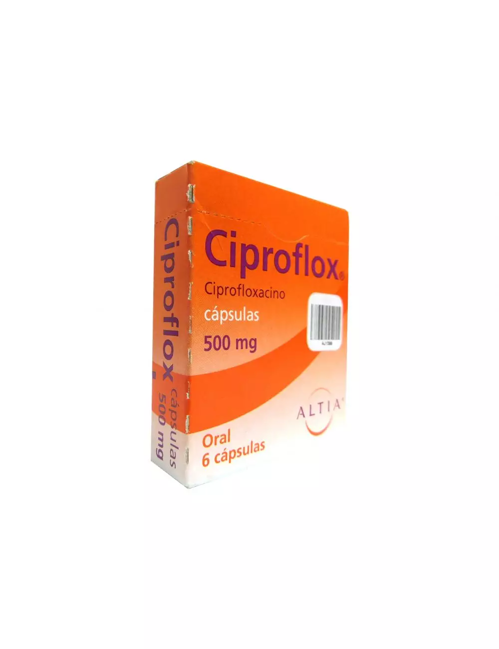 Ciproflox 500 mg Caja Con 6 Cápsulas-RX2